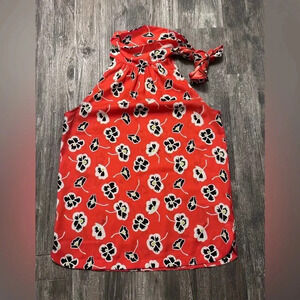 Juicy Couture Red Floral Blouse